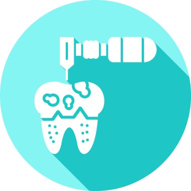 diş simgesi vektör illüstrasyonu