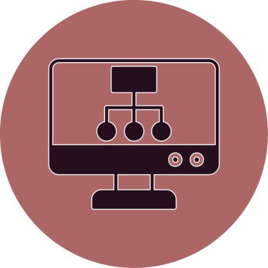 Modern simgenin vektör illüstrasyonu