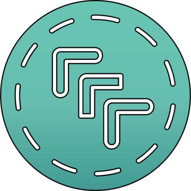 Tek bir simgenin vektör illüstrasyonu