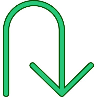 Ok. Web simgesi basit illüstrasyon