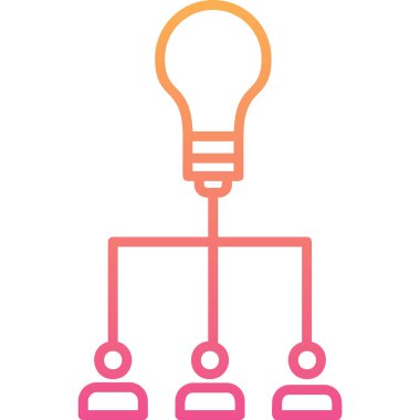 Ampul. Web simgesi basit illüstrasyon