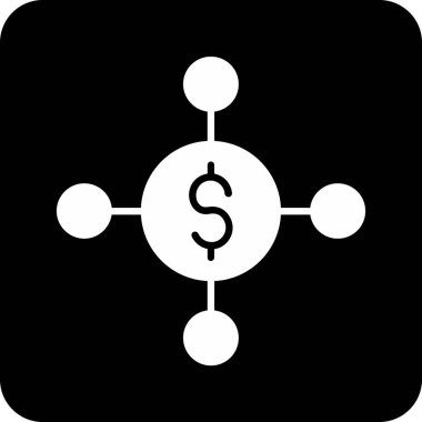 Dolar simgesi vektör illüstrasyonu