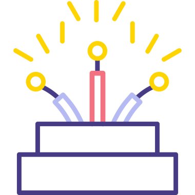 mum doğum günü partisi simgesi