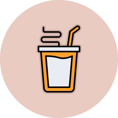 İç bakalım. Web simgesi basit illüstrasyon