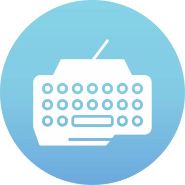 Klavye simgesi vektör illüstrasyonu