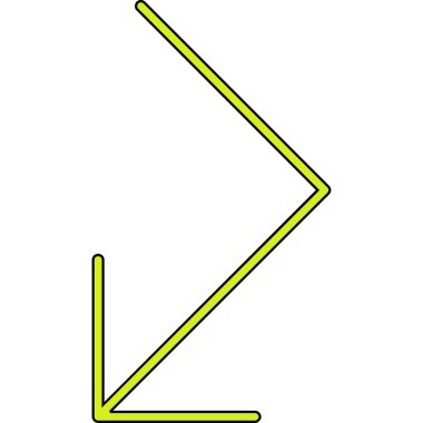 ok işareti vektör simgesi