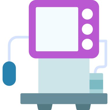 Ambulans. Web simgesi basit illüstrasyon