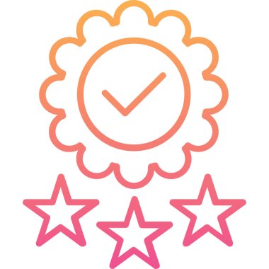 Bir yıldız simgesinin vektör illüstrasyonu