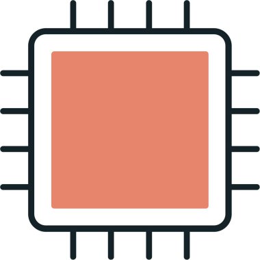 Çip. Web simgesi basit tasarım