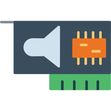 çip simgesi, vektör illüstrasyonu