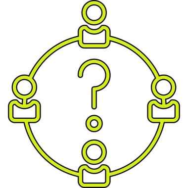 Bir grup insanın vektör çizimi