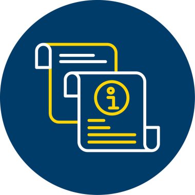 Belge simgesinin vektör illüstrasyonu