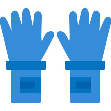 Eldiven simgesi vektör illüstrasyonu