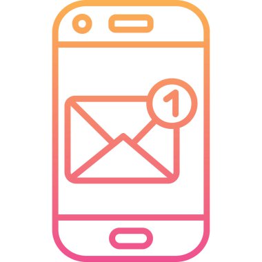 Mobil kutsal kişilerin resmi, vektör çizim