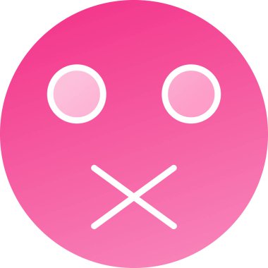 Bir yüz simgesinin vektör illüstrasyonu