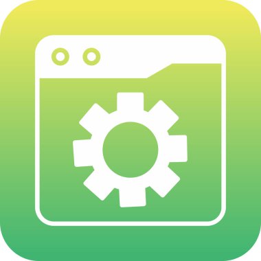 Web Ayarları web simgesi, vektör illüstrasyonu