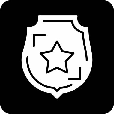 Kalkan. Web simgesi basit illüstrasyon