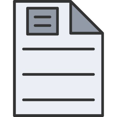 belge dosya simgesi ana hat biçiminde