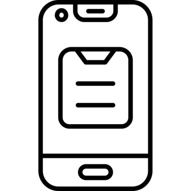 Mesaj ikonlu akıllı telefon. Beyaz arkaplanda izole edilmiş web tasarımı için özet iletisi ve akıllı telefon vektör simgesi