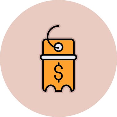 para çantası simgesi, vektör illüstrasyonu