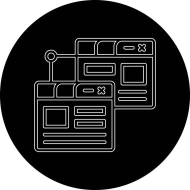 seo modern simgesinin vektör illüstrasyonu