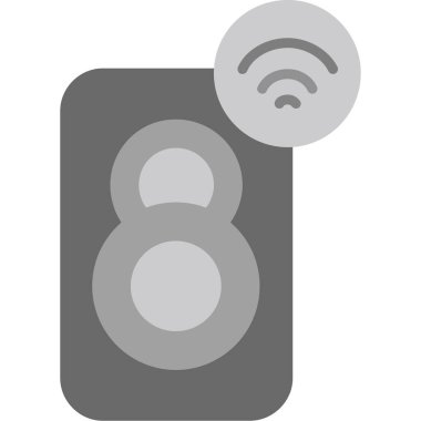 Wifi simgesi, vektör illüstrasyonu