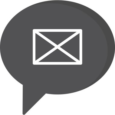 e- posta ileti iletisi simgesi ana hat biçiminde