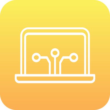 vektör lcd simgesi illüstrasyonu