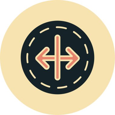 İşaretli bir dairenin vektör simgesi