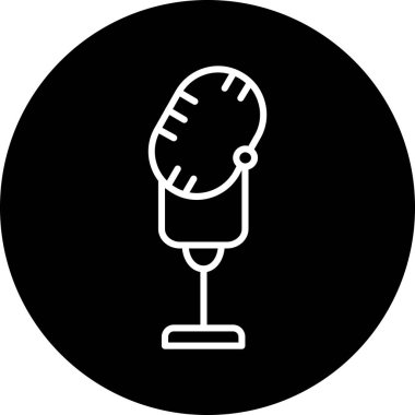 mikrofon vektör sembol tasarımı