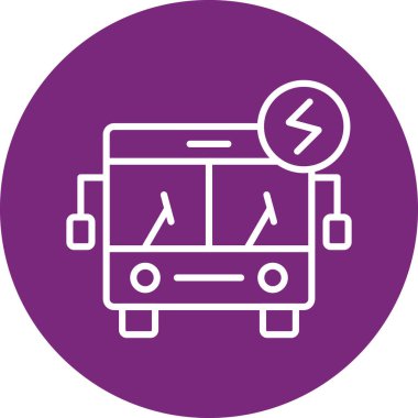 otobüs simge vektör çizim