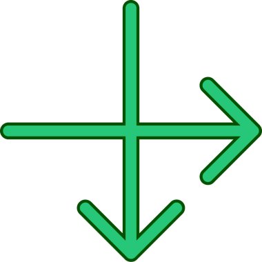 Ok. Web simgesi basit illüstrasyon