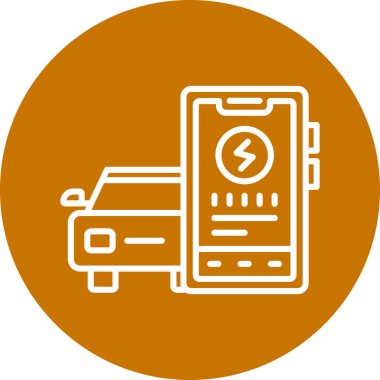 Cep telefonu simgesi, vektör illüstrasyonu