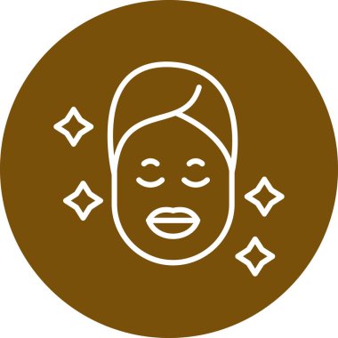 Maskeli bir kadının vektör çizimi