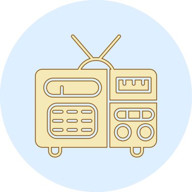 televizyon simgesi vektör illüstrasyonu