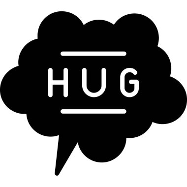 Konuşma simgesi, vektör illüstrasyonu