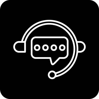 Vektör sohbet simgesi illüstrasyonu