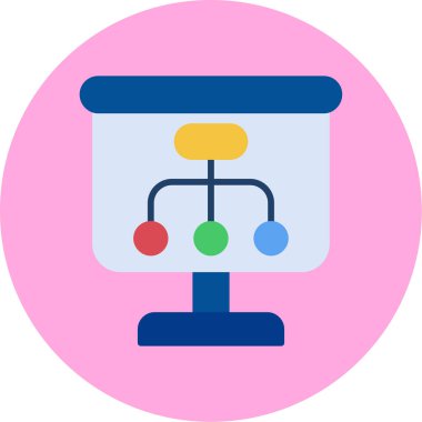 şebeke. Web simgesi basit illüstrasyon