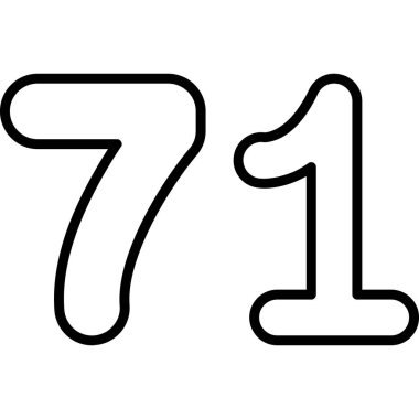 7 numaralı simge tasarım şablonu