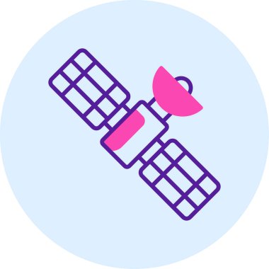 Uydu. Web simgesi basit tasarım