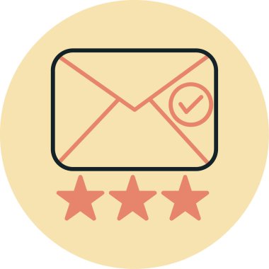 Düz biçimdeki e- posta simgesi