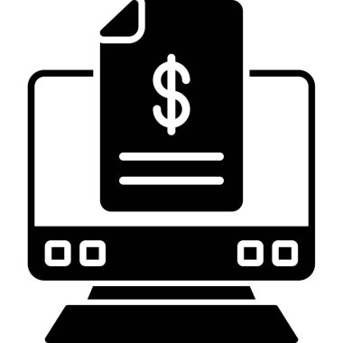 Dolar. Web simgesi basit illüstrasyon