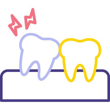 diş fırçası simgesi, vektör illüstrasyonu