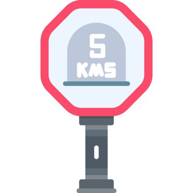 stopometre düz vektör simgesi