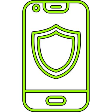 akıllı telefon simgesi vektör illüstrasyonu