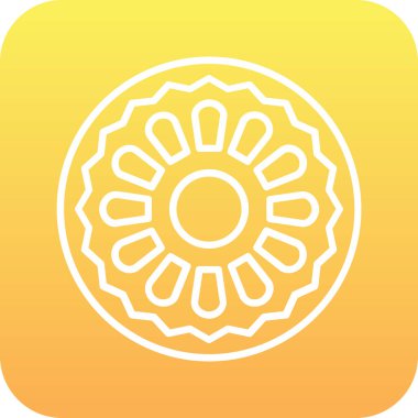 Ayçiçeğinin vektör illüstrasyonu