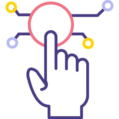 el imleç simgesi vektör illüstrasyonu