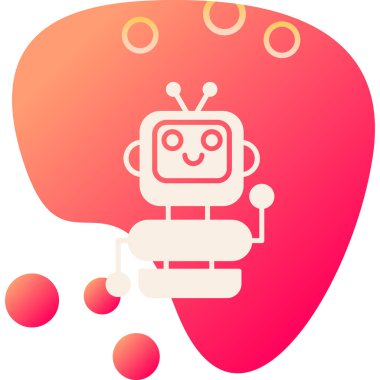 Yapay zekanın kafasında beyni olan bir robot.