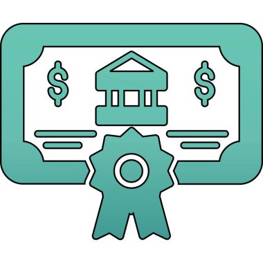 bankacılık simgesi vektör illüstrasyonu