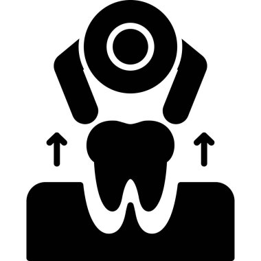 Diş. Web simgesi basit illüstrasyon